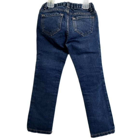 Girl’s Dark Denim Super Skinny Jeans Size 5T - Picture 2 of 4